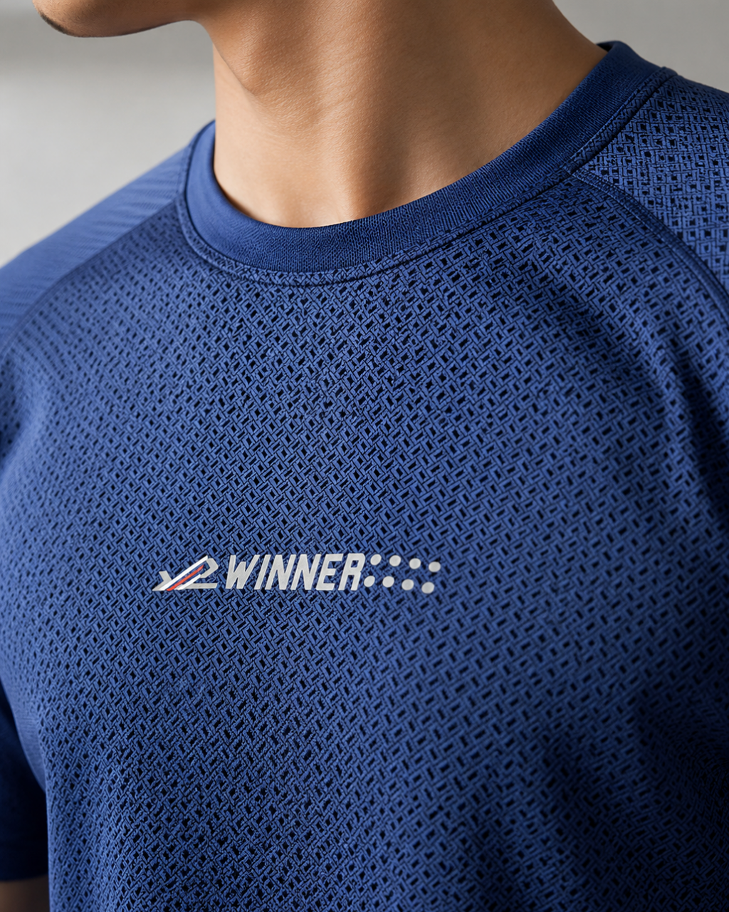 Men's Sports Co-ord Set – Winner | Navy Blue & Black