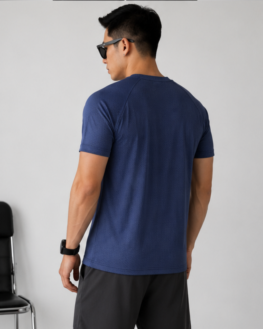 Men's Sports Co-ord Set – Winner | Navy Blue & Black
