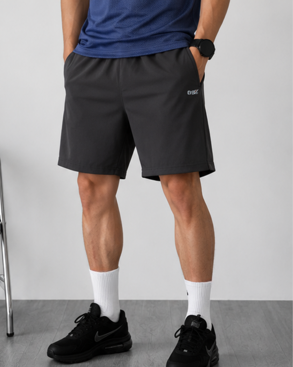 Men's Sports Co-ord Set – Winner | Navy Blue & Black