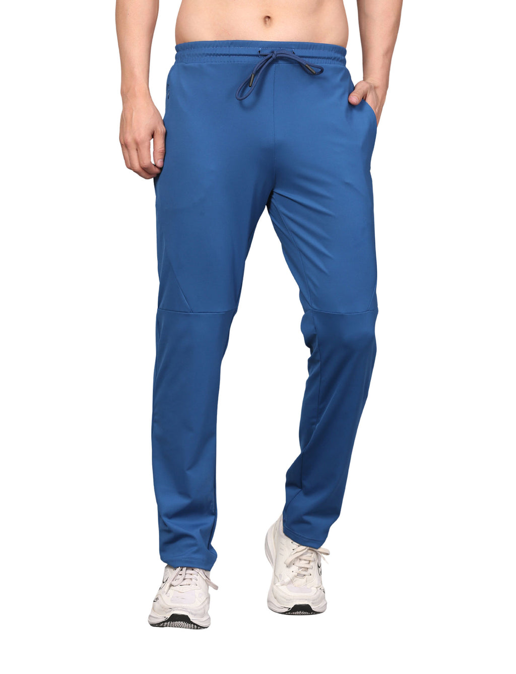 Men's Track Pants Joggers Casual Sports Gym Outdoor Activities Pach Pocket Bright Indigo