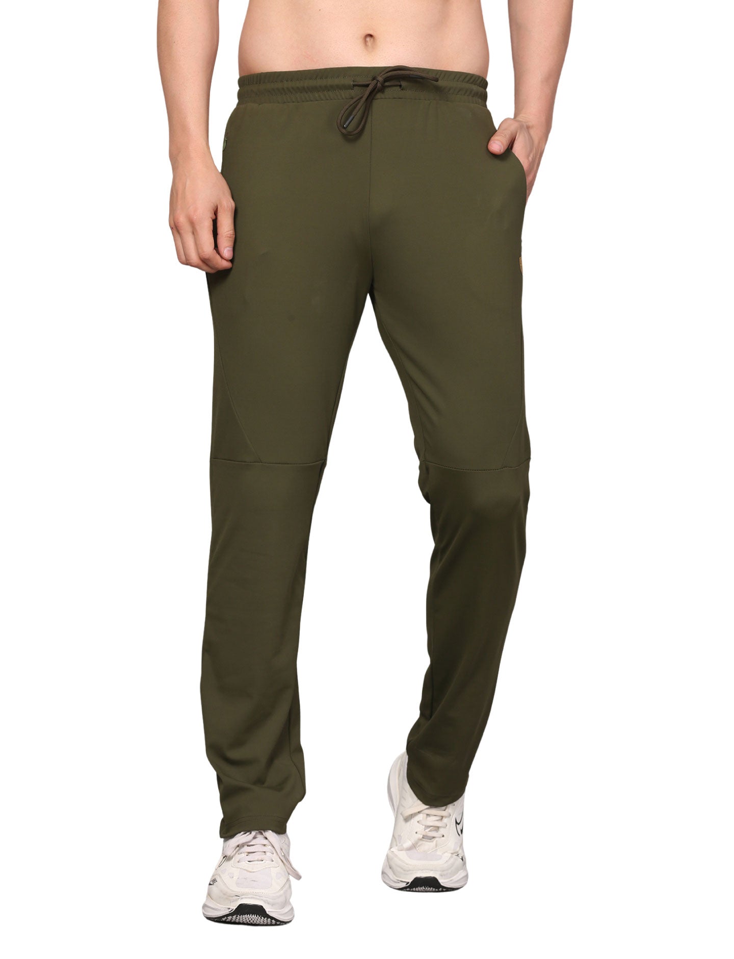 Men's Track Pants Joggers Casual Sports Gym Outdoor Activities Pach Pocket Olive