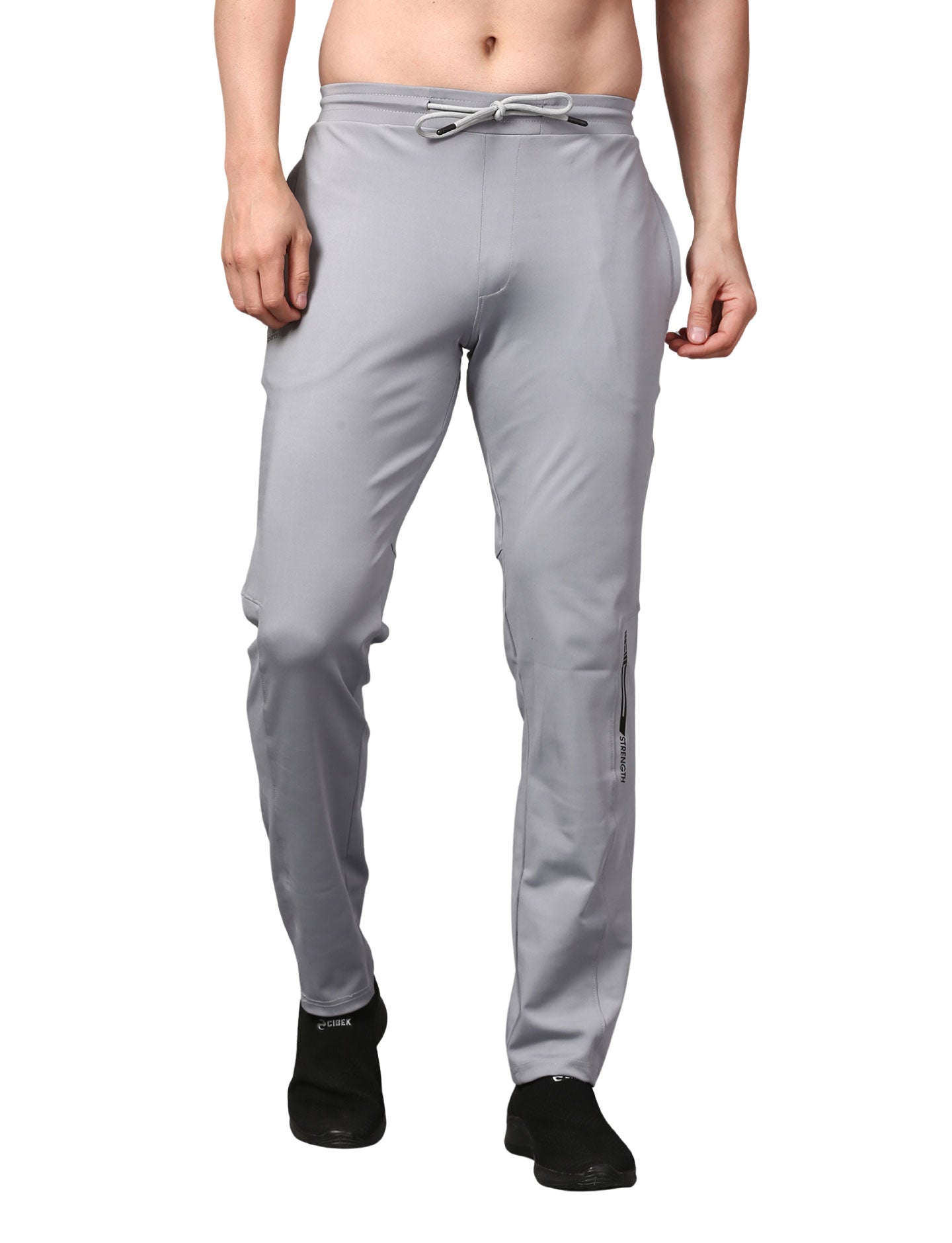 Men's Track Pants Joggers Zipper Gen Z Casual, Sports Gym Activities Grey