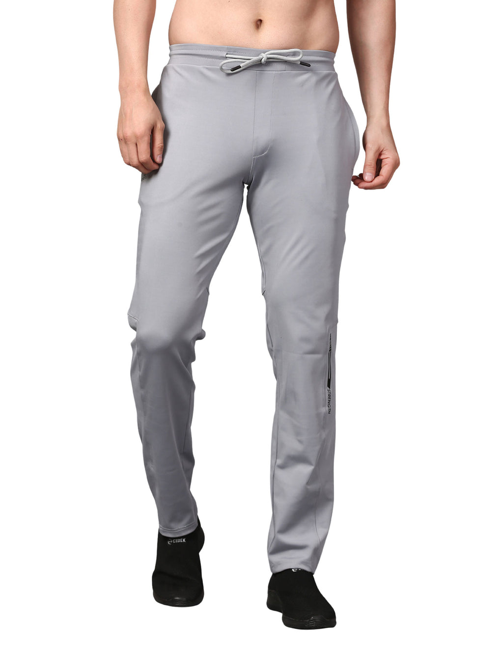 Men's Track Pants Joggers Zipper Gen Z Casual, Sports Gym Activities Grey