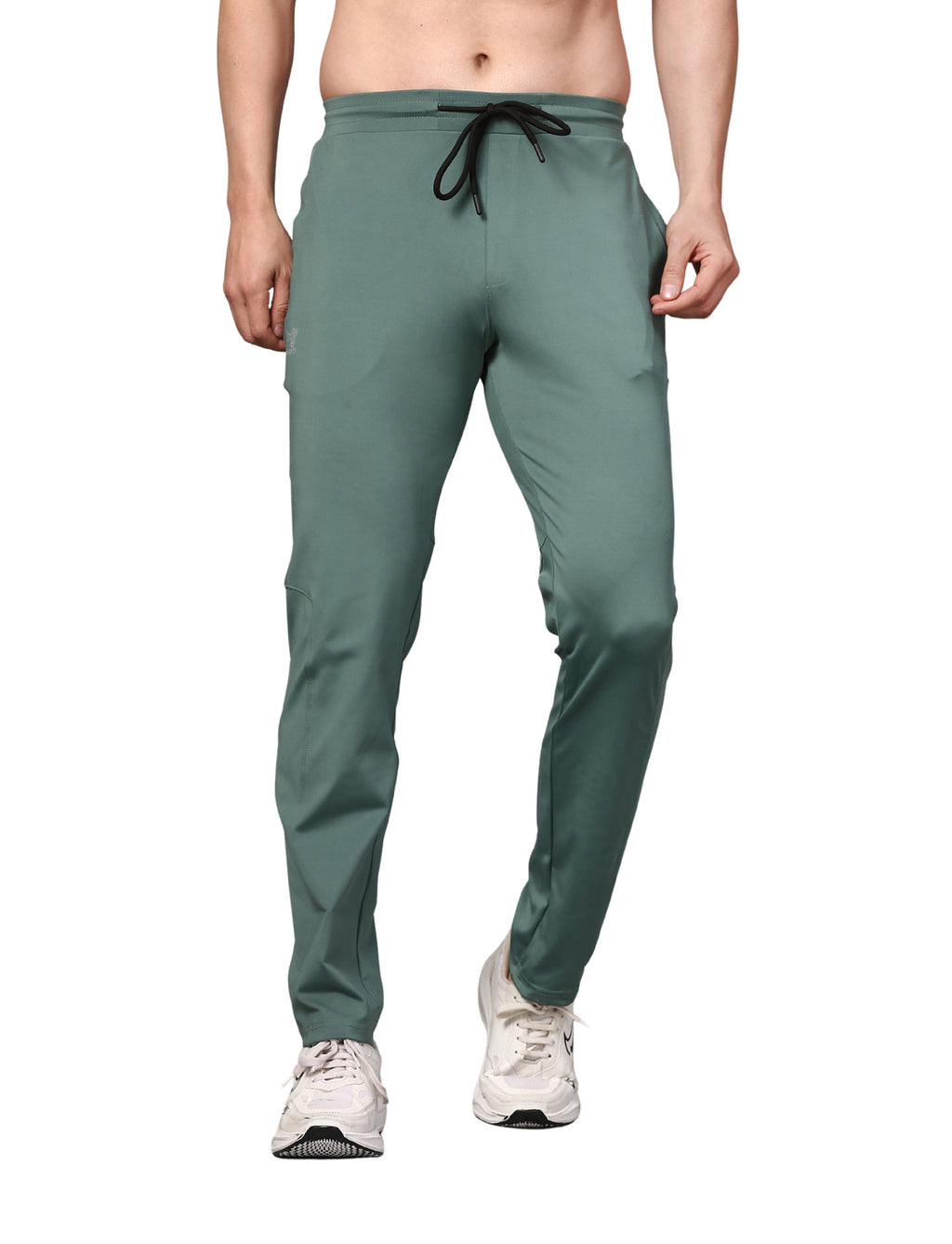 Men's Track Pants Joggers Zipper Gen Z Casual, Sports Gym Activities Sage Green