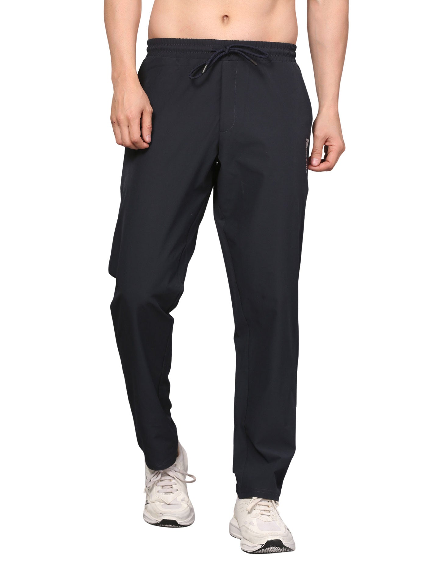 Men's Track Pants Sport Slim Fit Joggers for Gen Z with Pocket Activewear Navy Blue