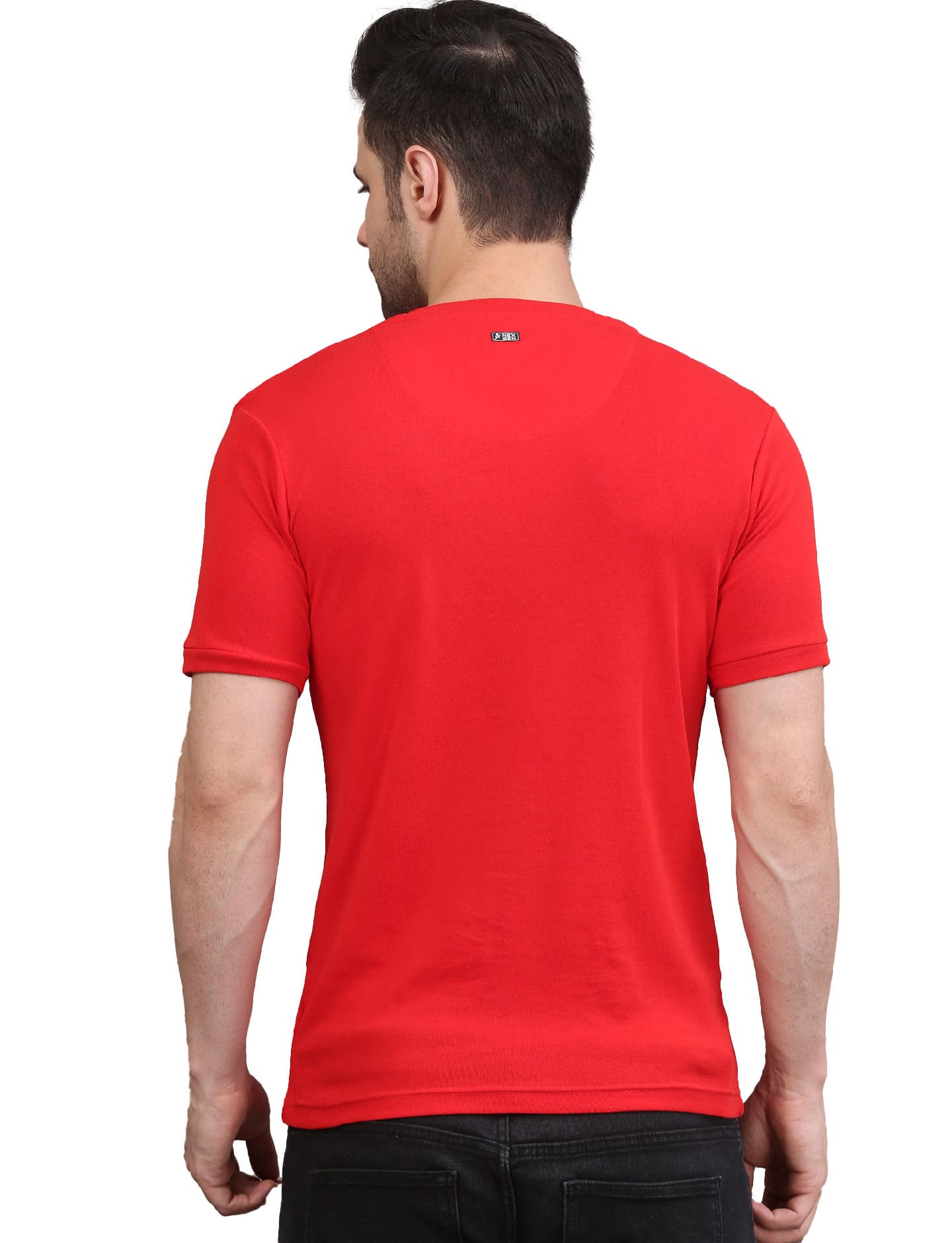 Men's Solid Crew Neck Performance T-Shirt Red