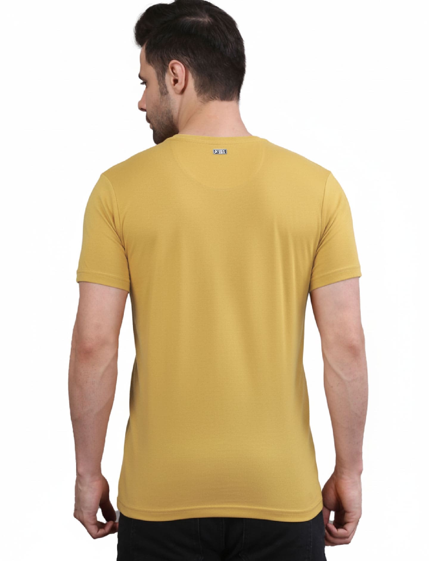 Men's Solid Crew Neck Performance T-Shirt MUSTERD