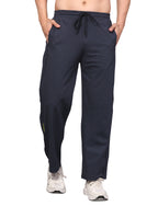 Men's Track Pants Solid Slim Fit Navy