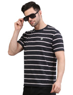 Men's Striped Crew Neck T-Shirt