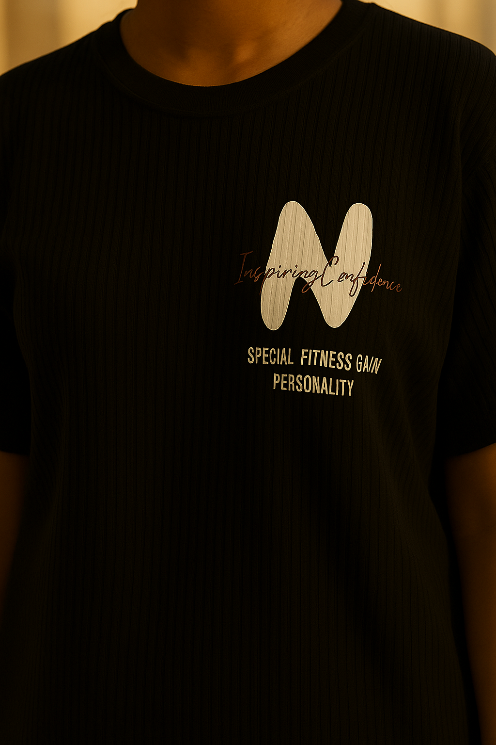 Minimalist Black Oversized Graphic Tee - Unisex