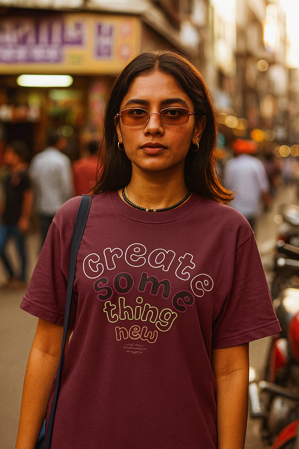 Wine Oversized Graphic Tee - Unisex