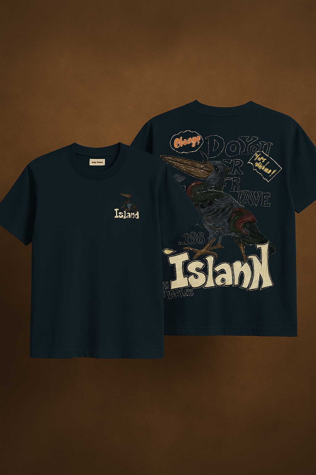 Abstract Black Oversized Graphic Tee - Unisex