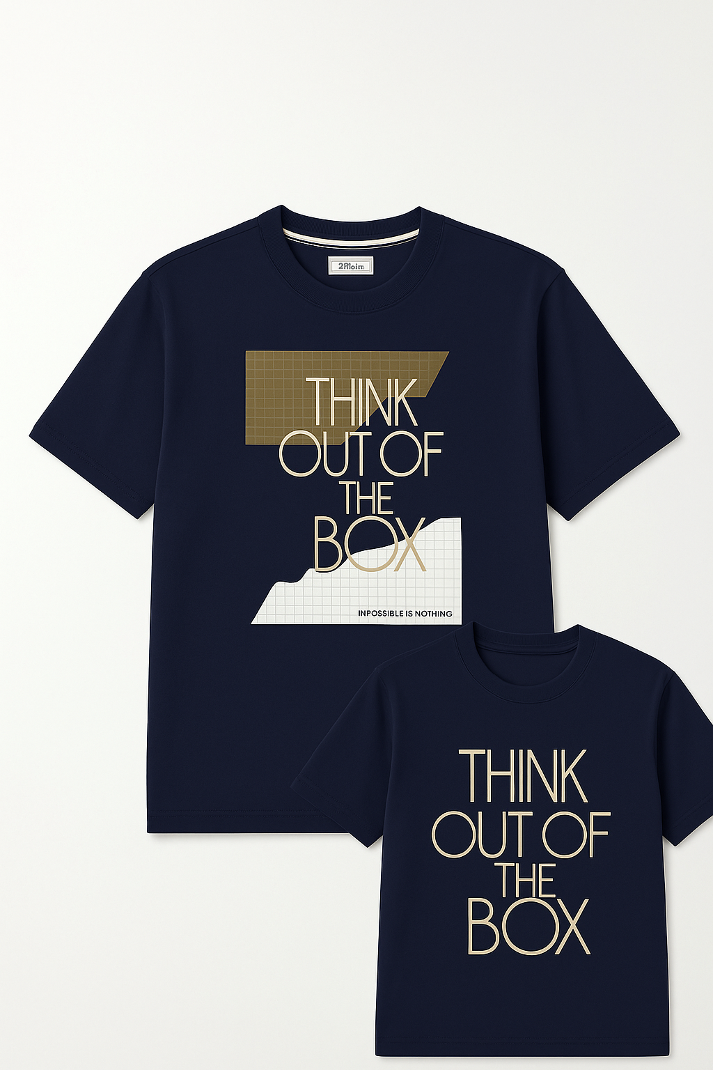 Navy Oversized Graphic Tee - Unisex