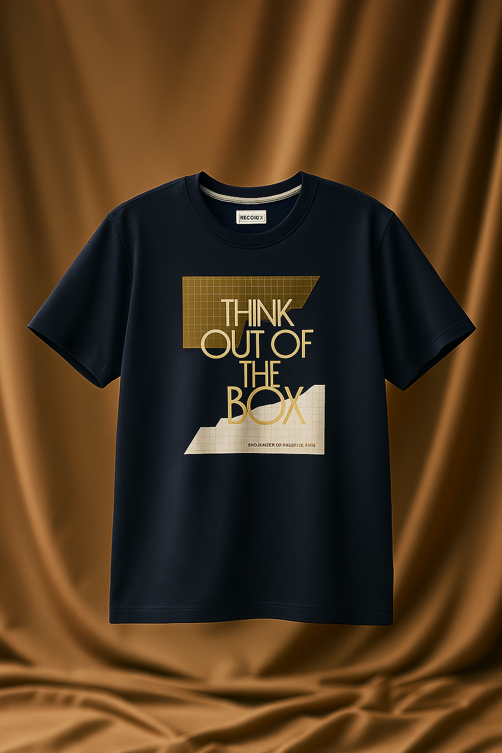 Navy Oversized Graphic Tee - Unisex