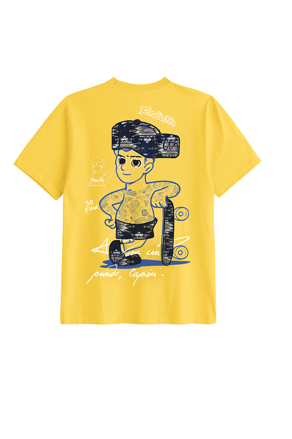 Vintage Yellow Honey Oversized Graphic Tee - Unisex