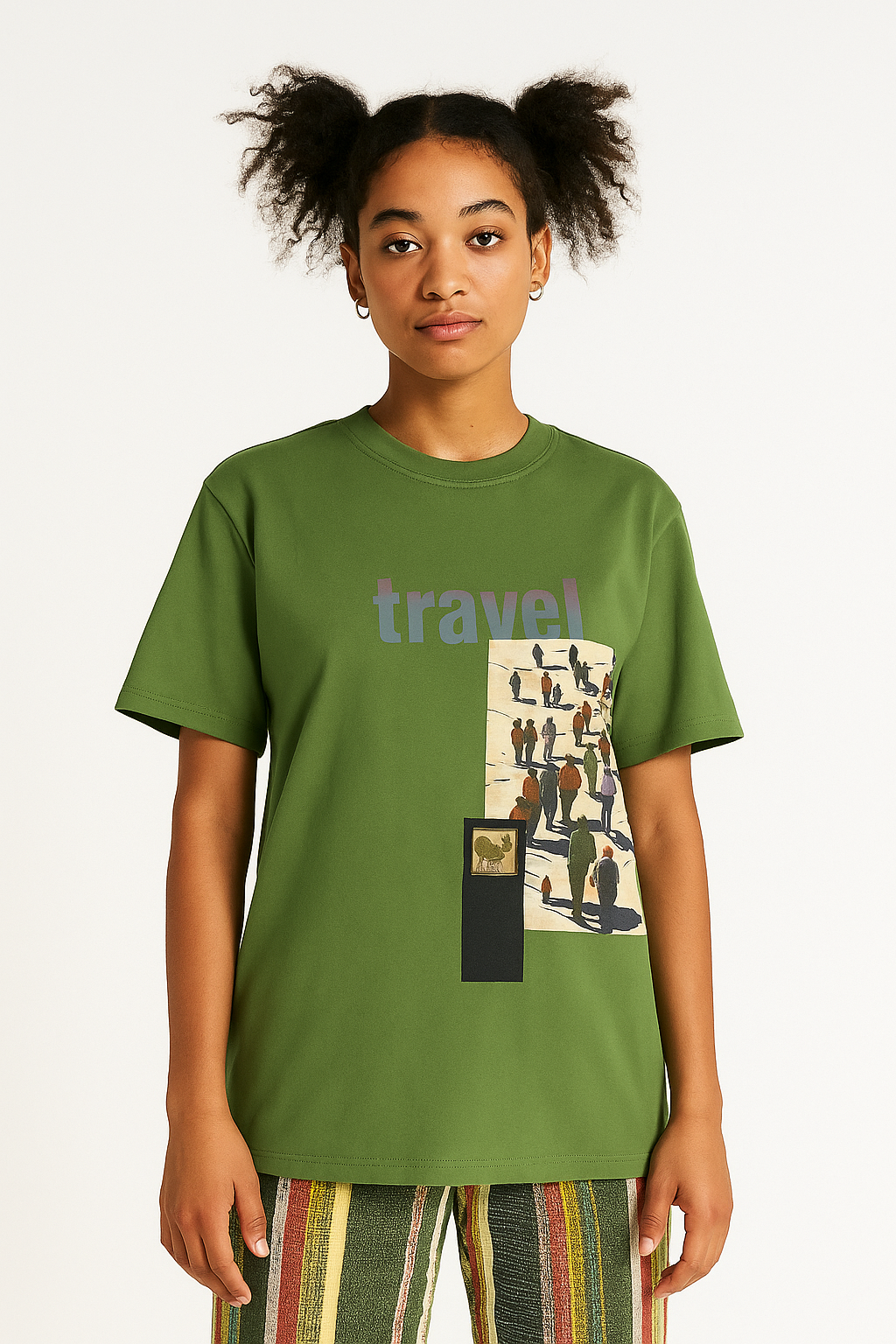Green Oversized Graphic Tee- Unisex
