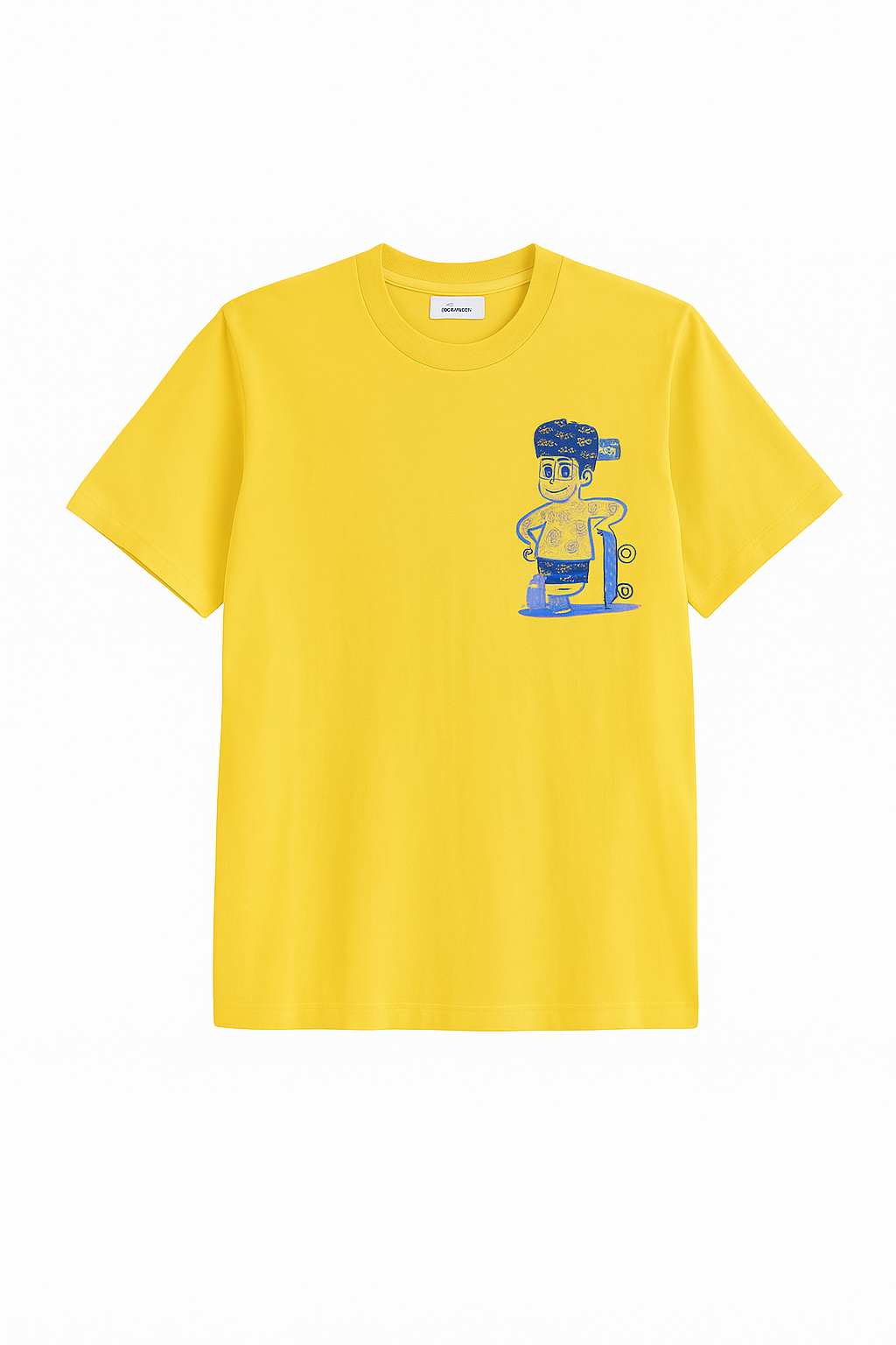 Vintage Yellow Honey Oversized Graphic Tee - Unisex