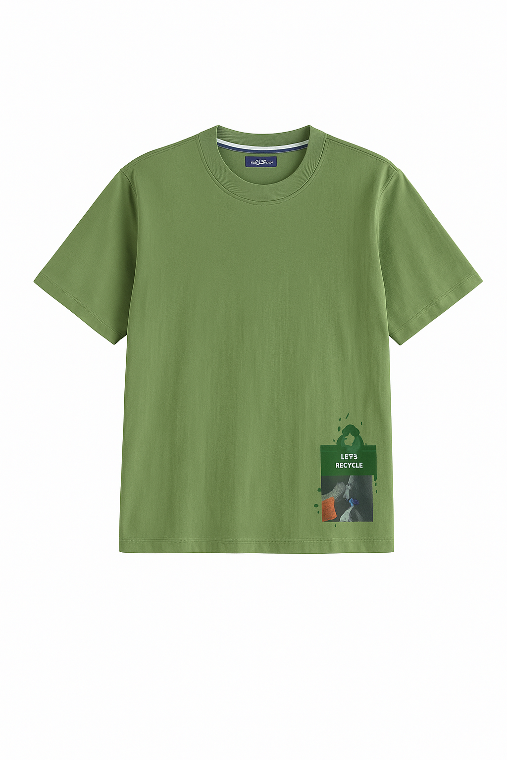 90's Aesthetic Sage Green Oversized Graphic Tee - Unisex