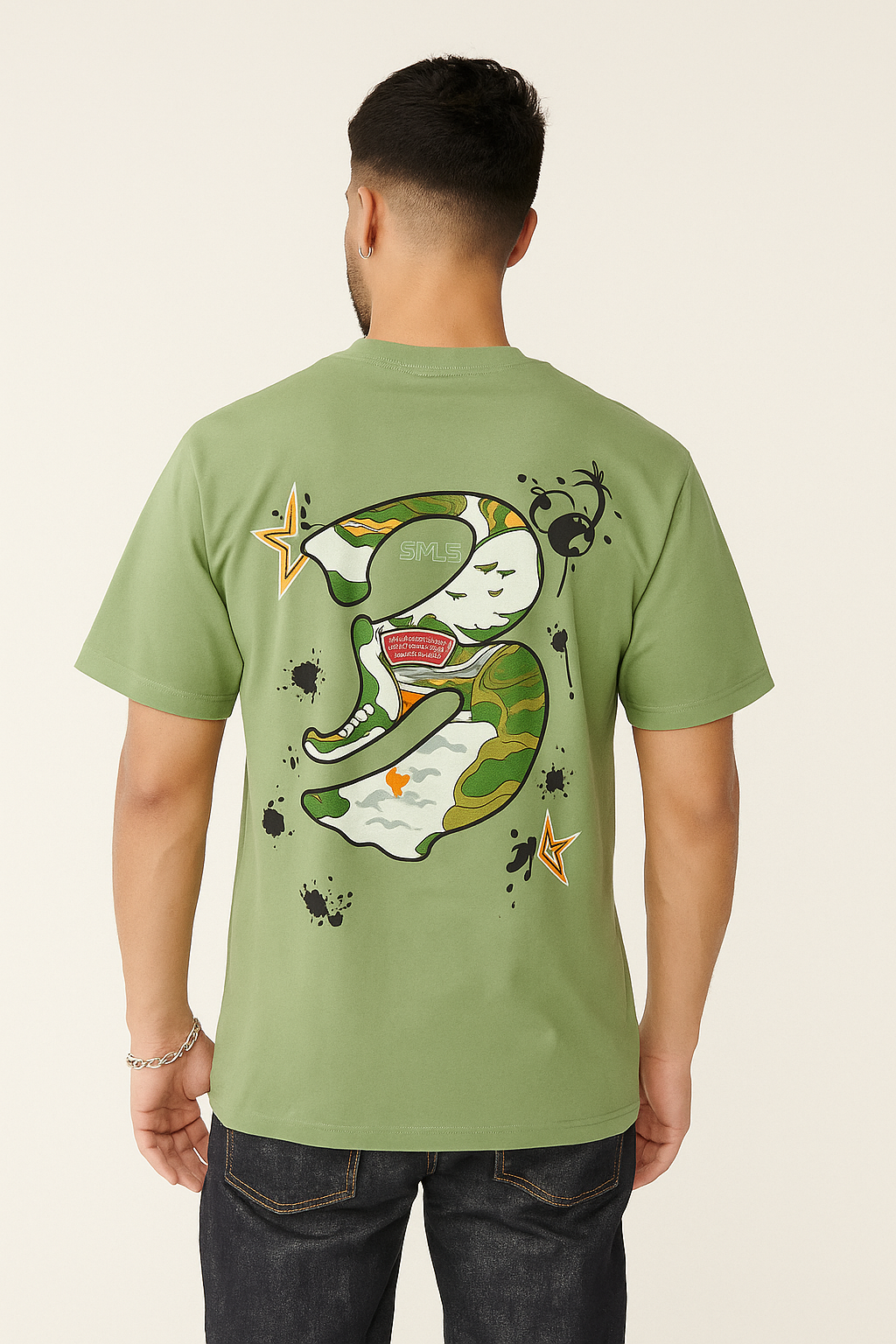 90's Aesthetic Sage Green Oversized Graphic Tee - Unisex