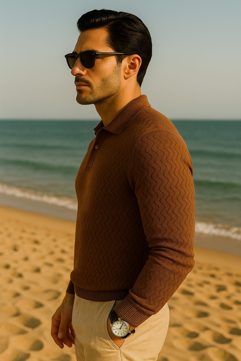 Textured Vintage Polo