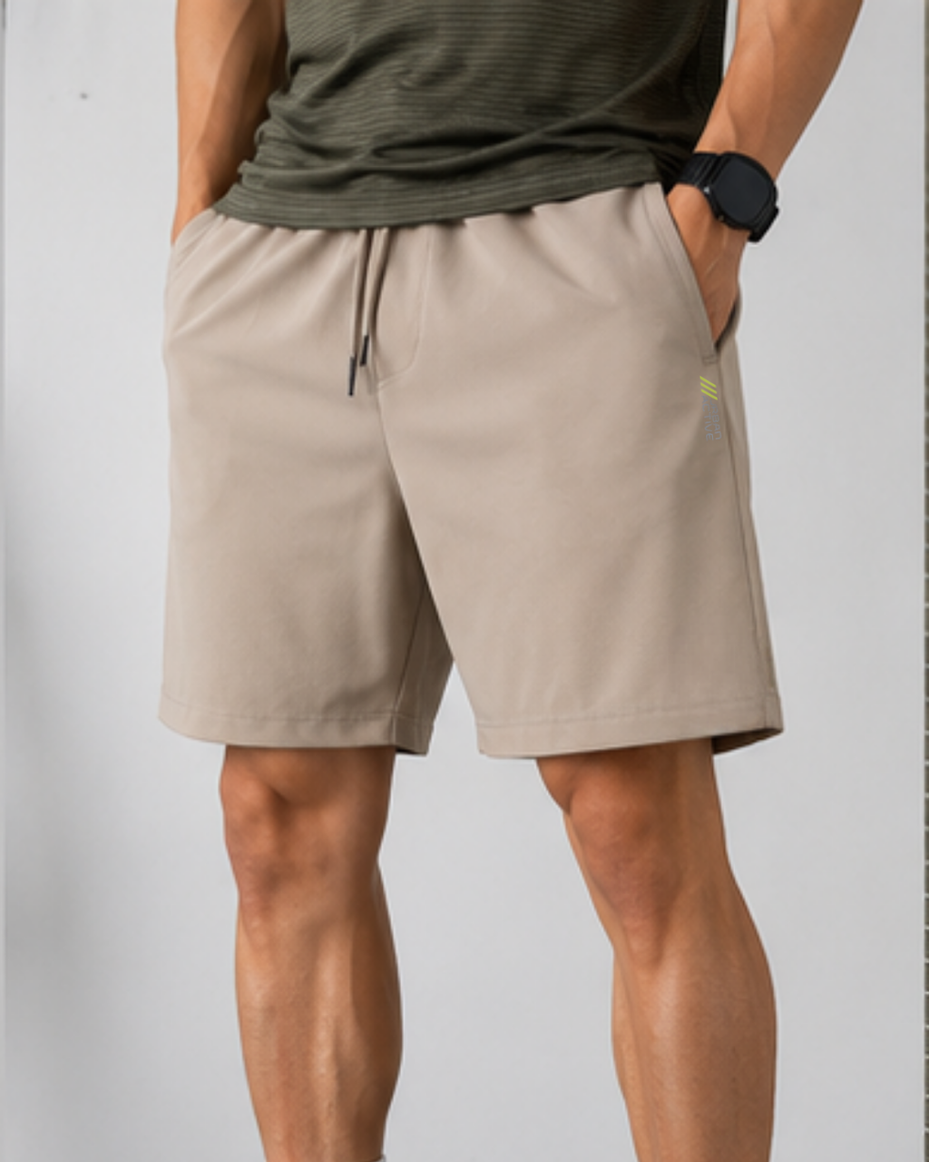 Men's Sports Co-ord Set – RUN Active Squad | Olive Green & Khaki