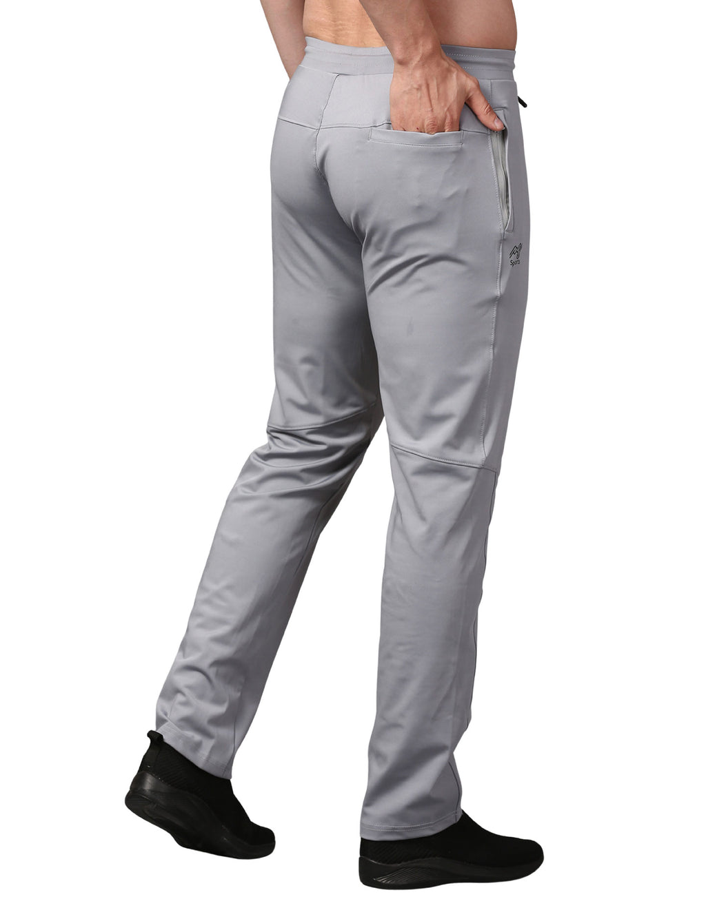 Men's Track Pants Joggers Zipper Gen Z Casual, Sports Gym Activities Grey