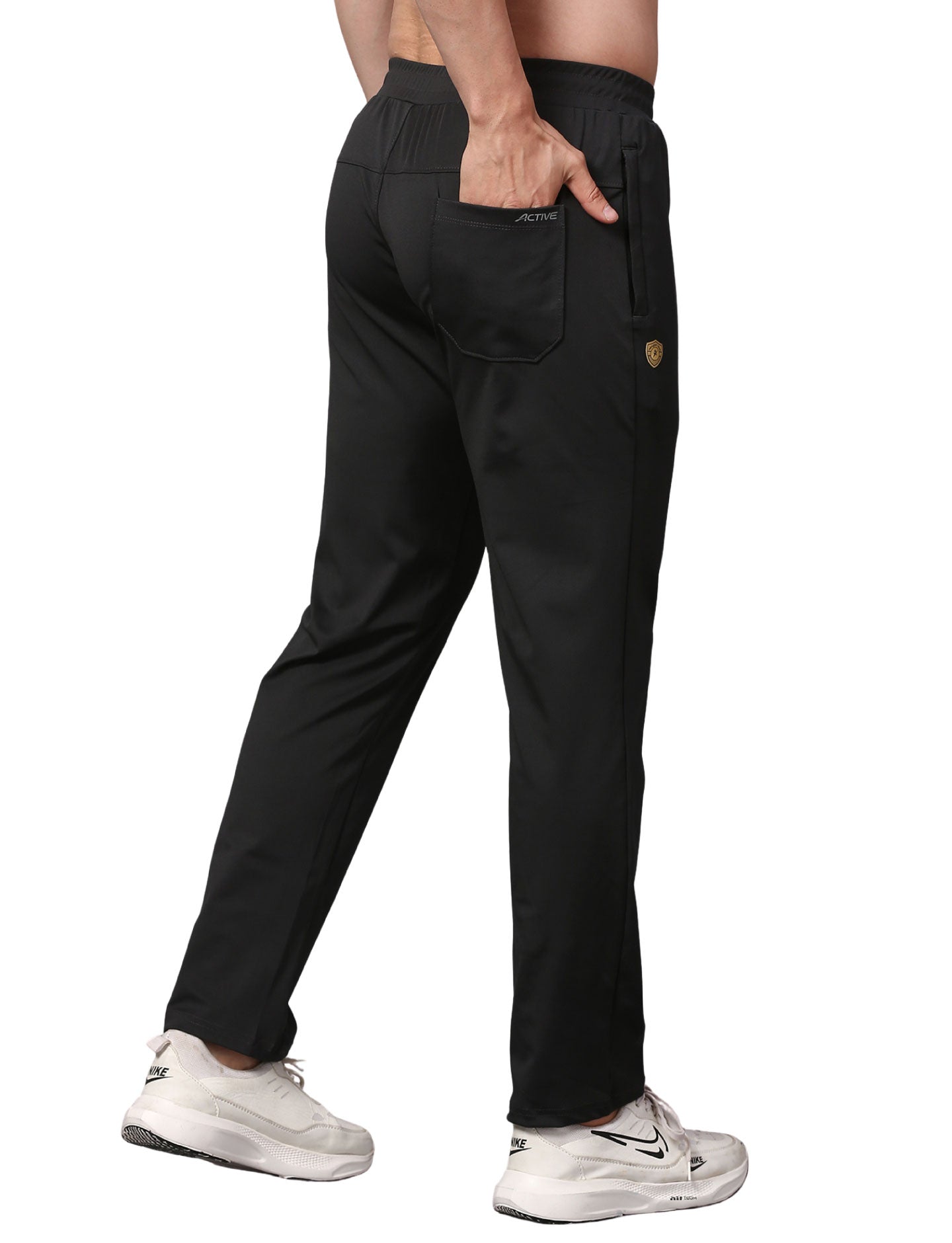 Men's Track Pants Joggers Zipper Gen Z Casual, Sports Gym Activities Dark Grey