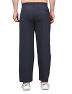 Men's Track Pants Solid Slim Fit Navy
