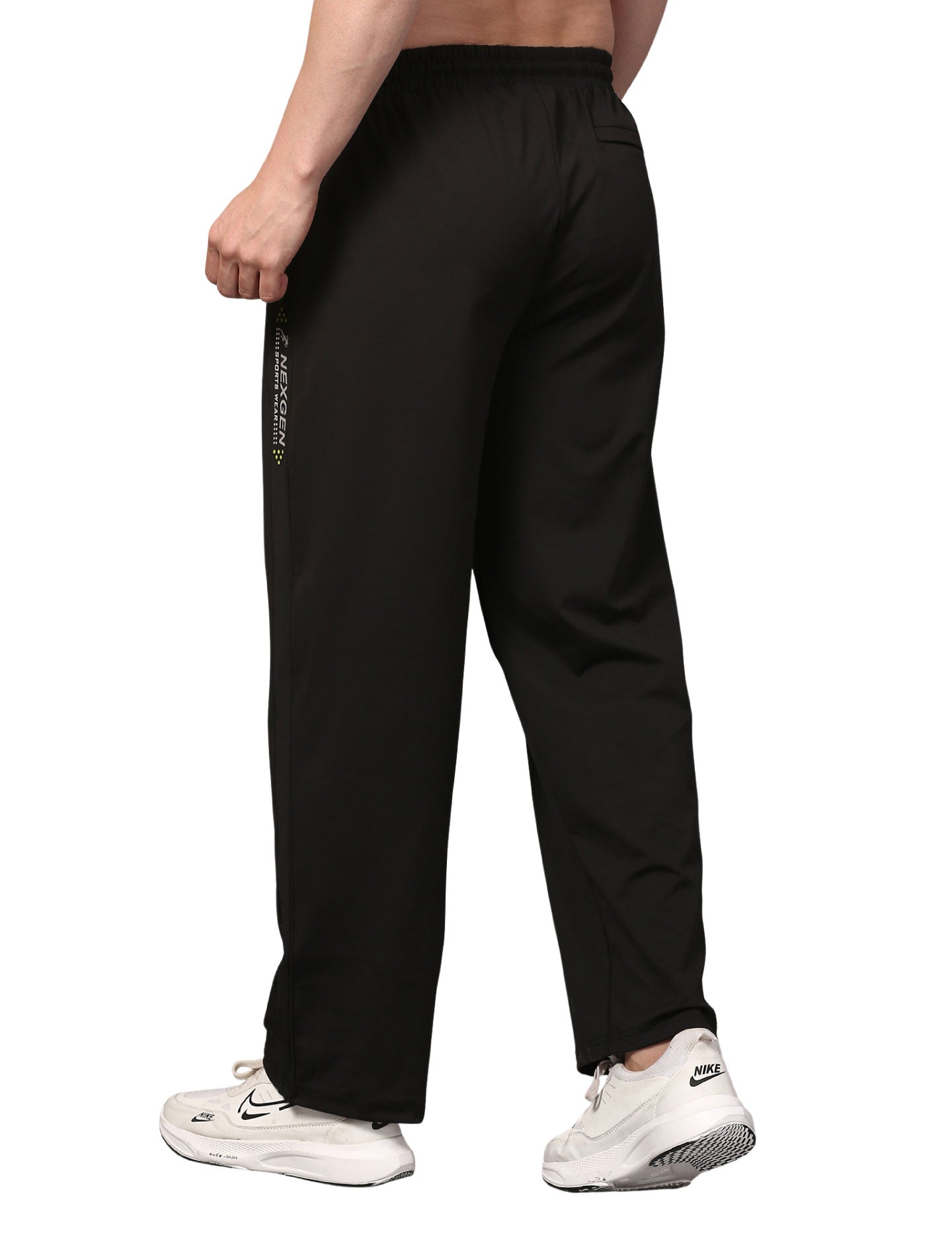 Men's Track Pants Solid Slim Fit Joggers for Man, Boy & Gen Z Drawsting Black