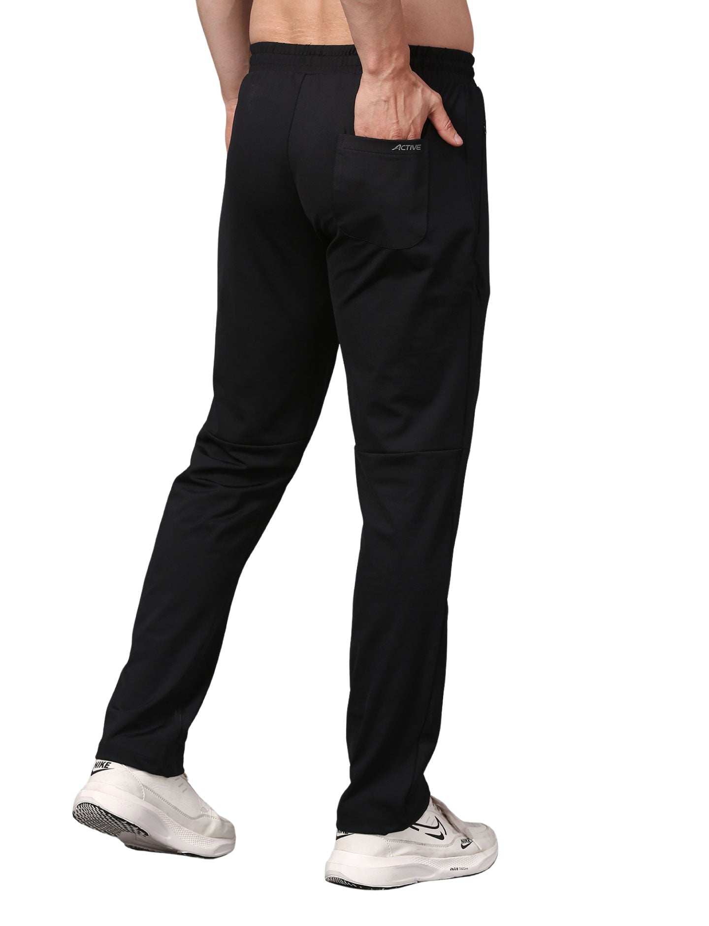 Men's Track Pants Joggers Casual Sports Gym Outdoor Activities Pach Pocket Black