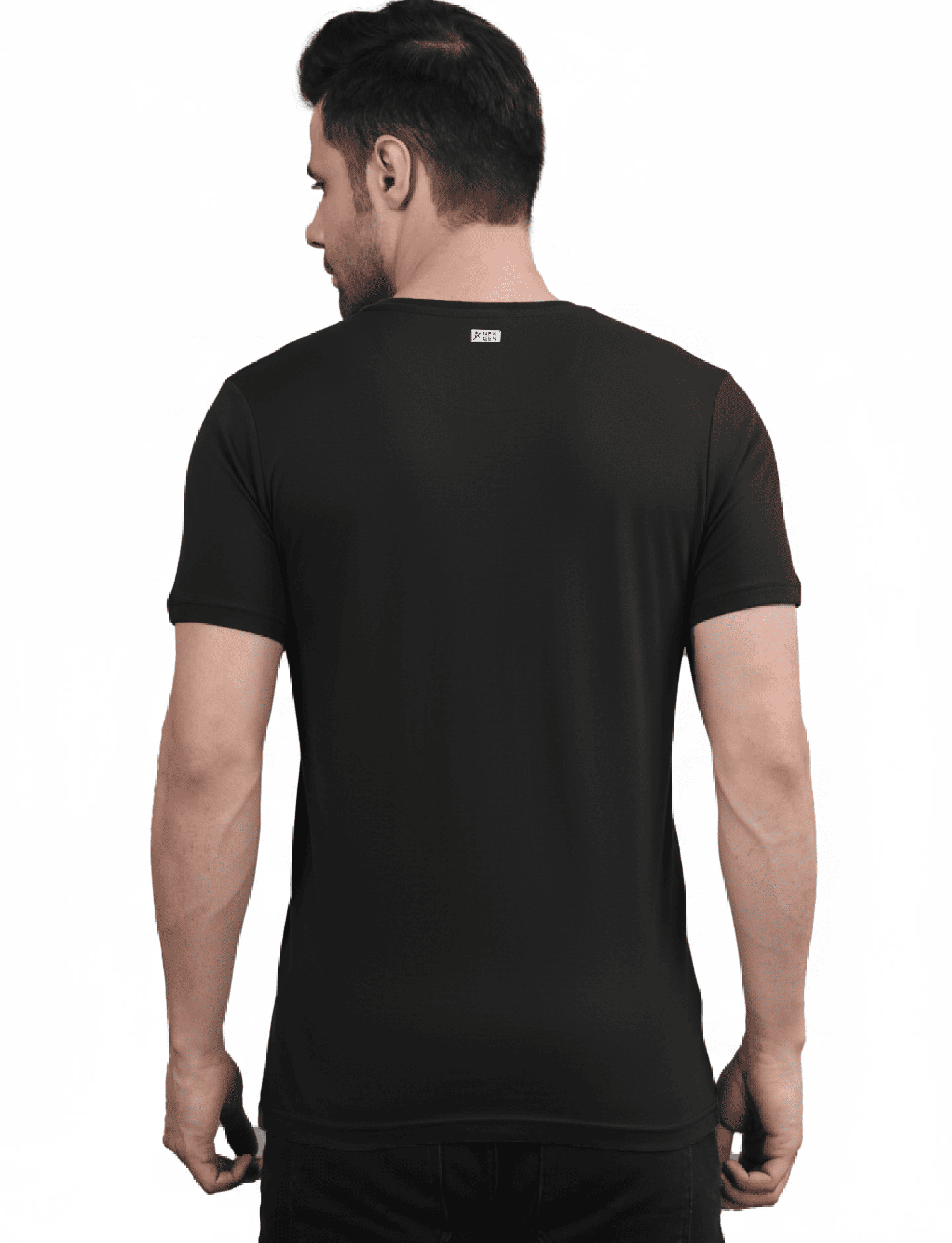 Men's Solid Crew Neck Performance T-Shirt Black