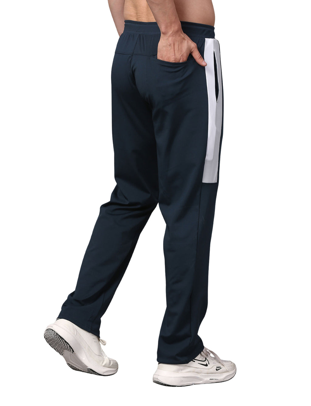 Men's Track Pants Smart Fit Joggers with Side 2 with Back 1 Pockets Active Teal