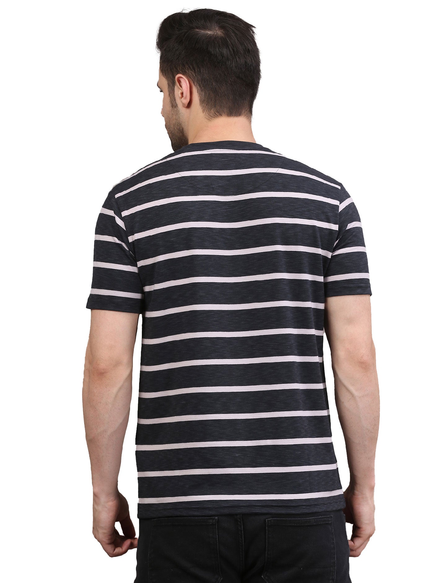 Men's Striped Crew Neck T-Shirt