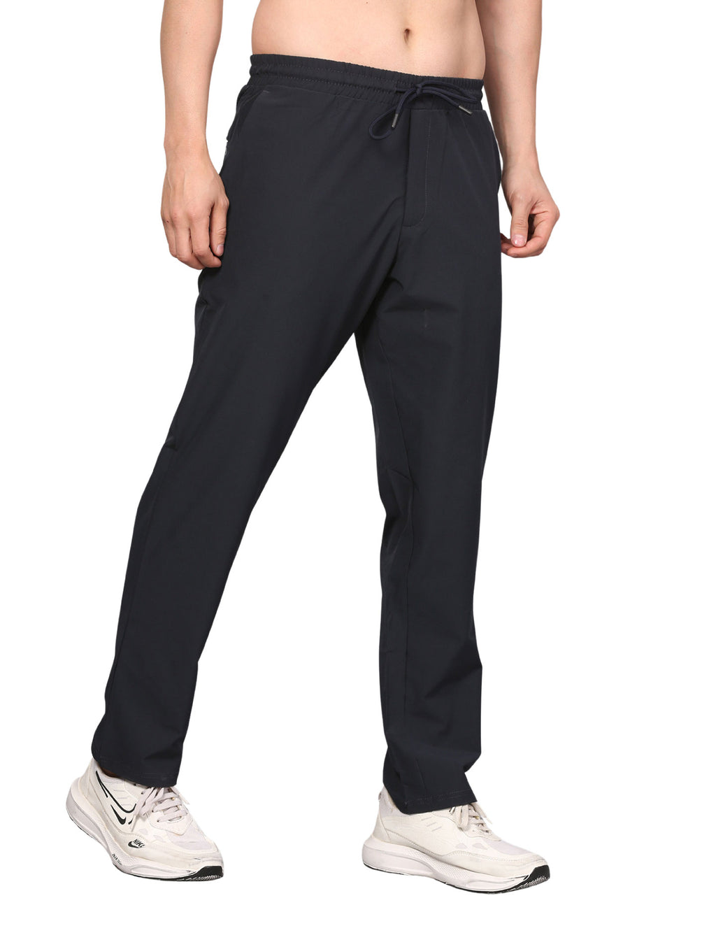 Men's Track Pants Sport Slim Fit Joggers for Gen Z with Pocket Activewear Navy Blue
