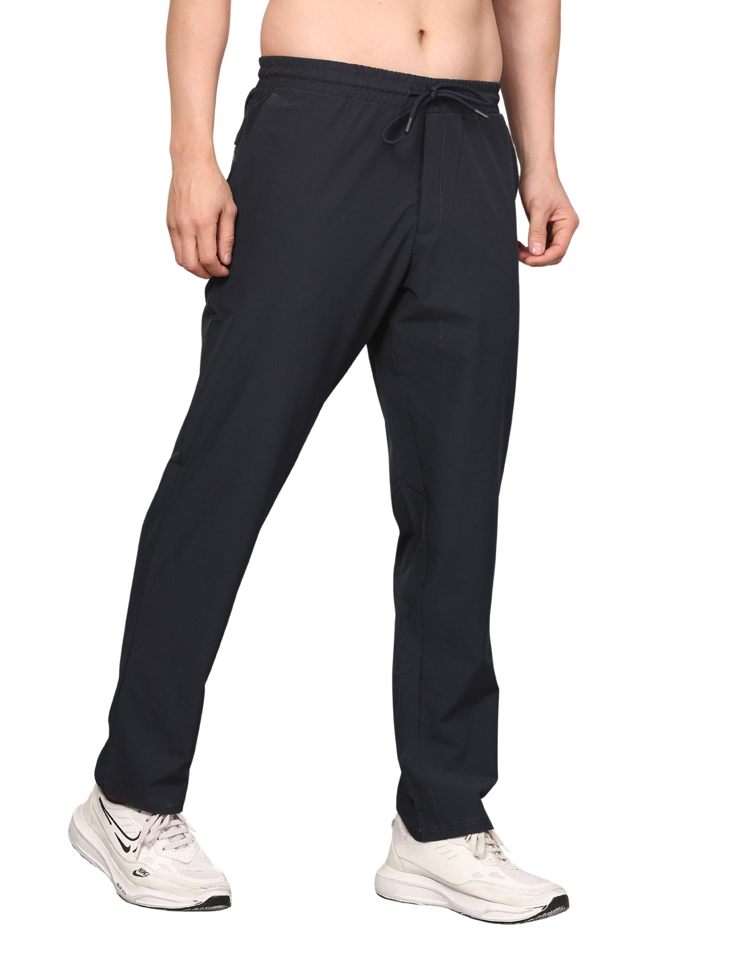 Men's Track Pants Sport Slim Fit Joggers for Gen Z with Pocket Activewear Navy Blue