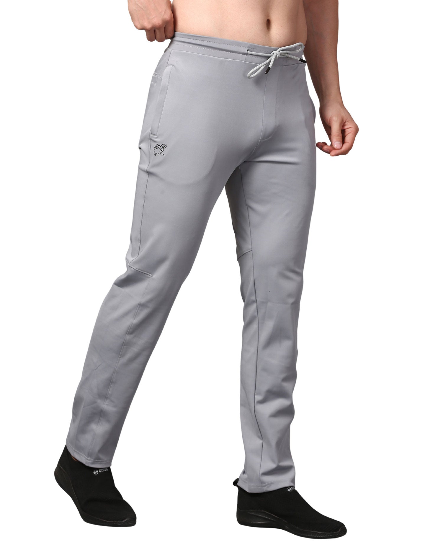 Men's Track Pants Joggers Zipper Gen Z Casual, Sports Gym Activities Grey