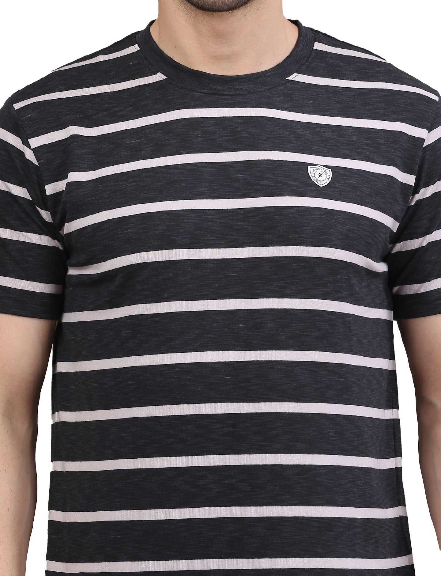 Men's Striped Crew Neck T-Shirt
