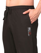 Men's Track Pants Sport Slim Fit Joggers Black