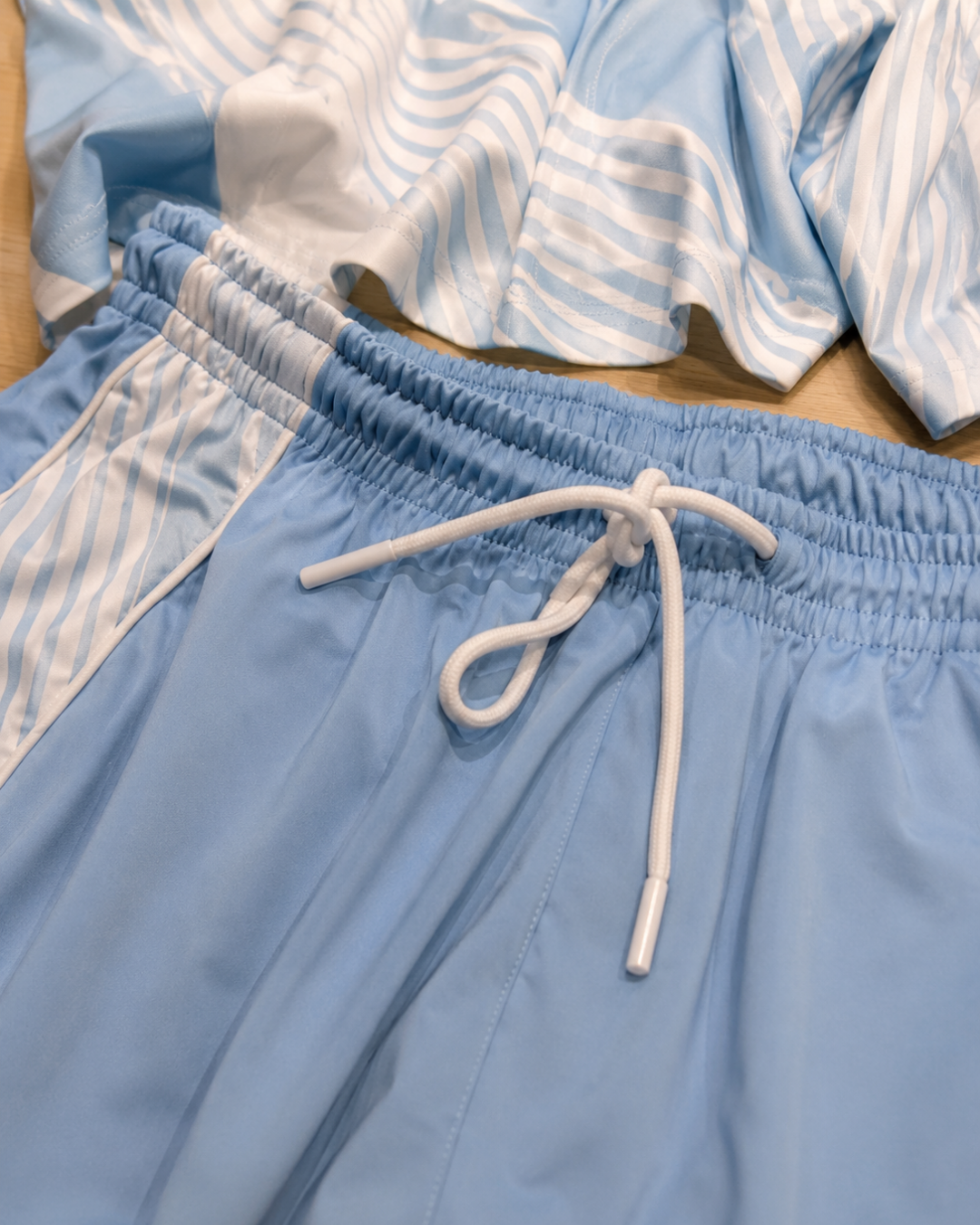 Men's Sports Cord Set – WrkOut Strong | White & Sky Blue