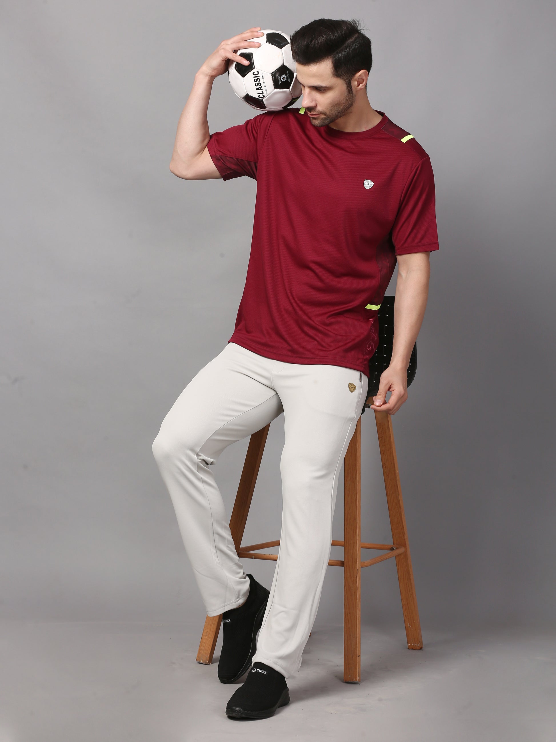 Men's Basic Tee Round Neck T-Shirt