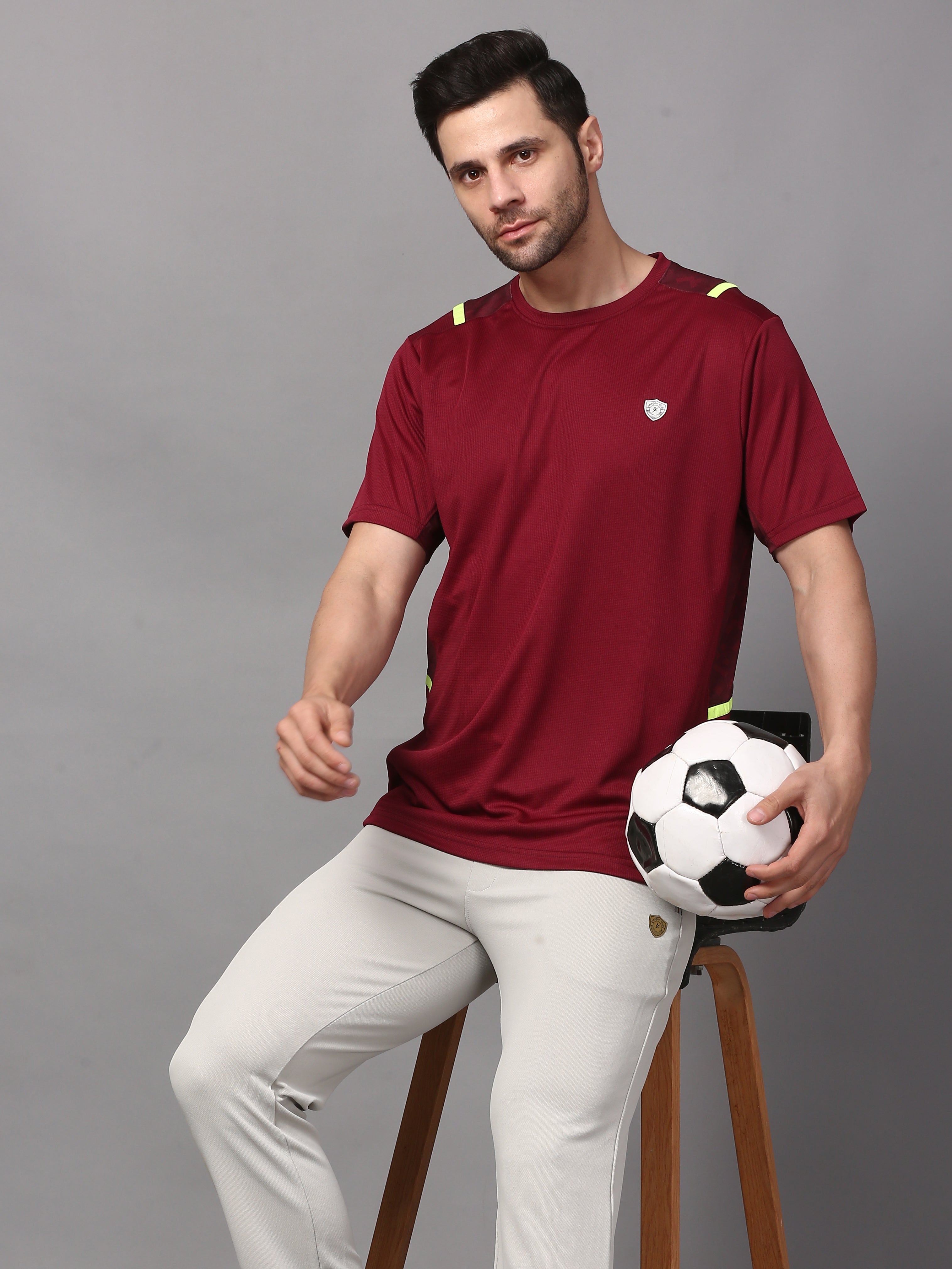 Men's Basic Tee Round Neck T-Shirt