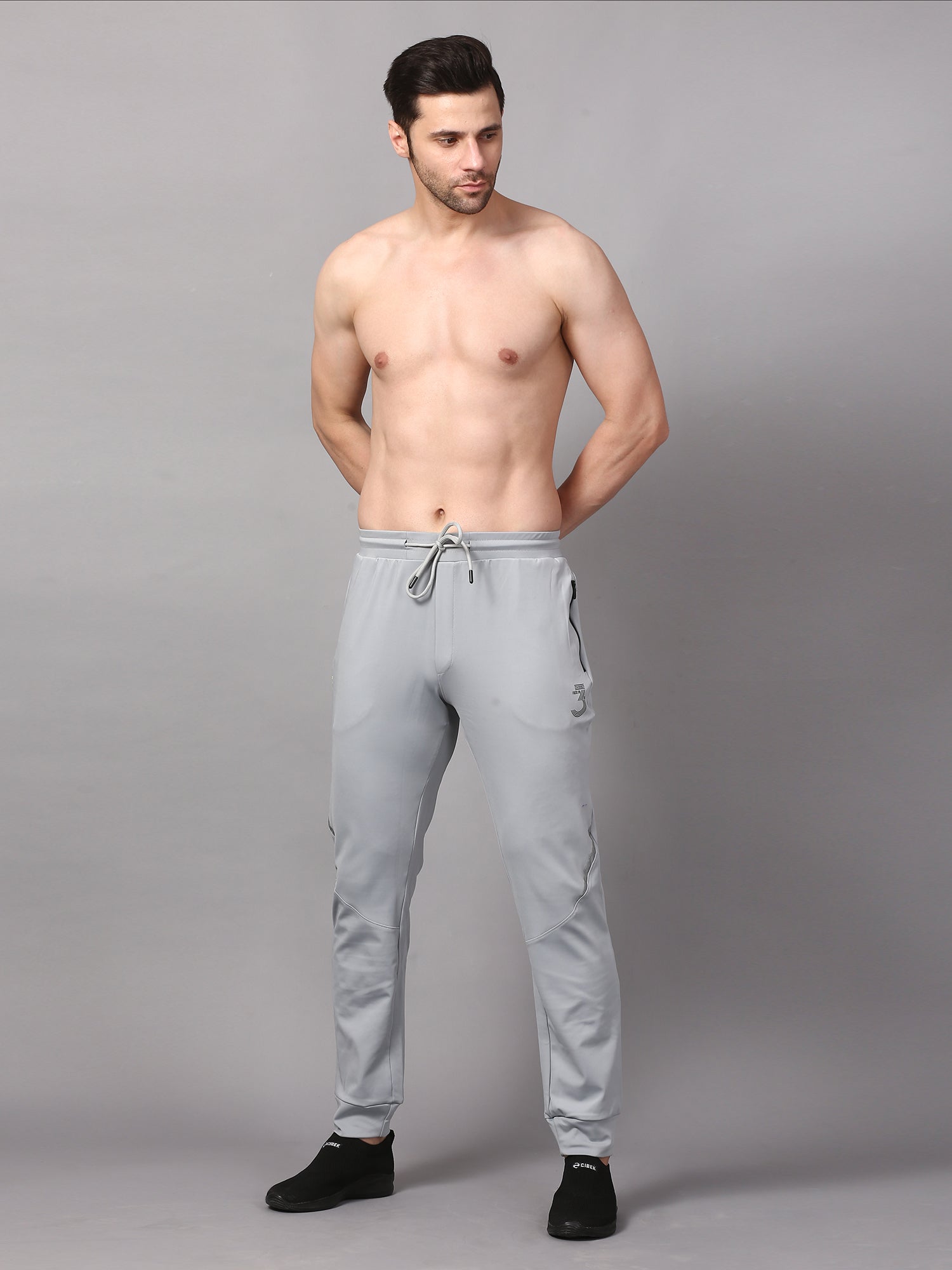 jogger pants with a drawstring and pockets