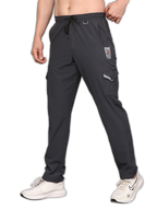 Person wearing dark gray cargo pants 