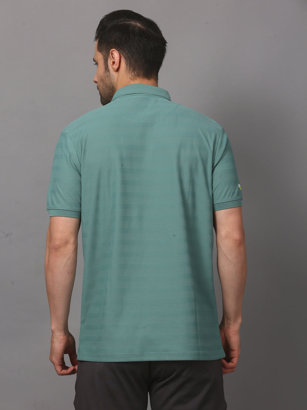 Men's Plain Polo T-Shirt with Pocket Brown Bearly Green