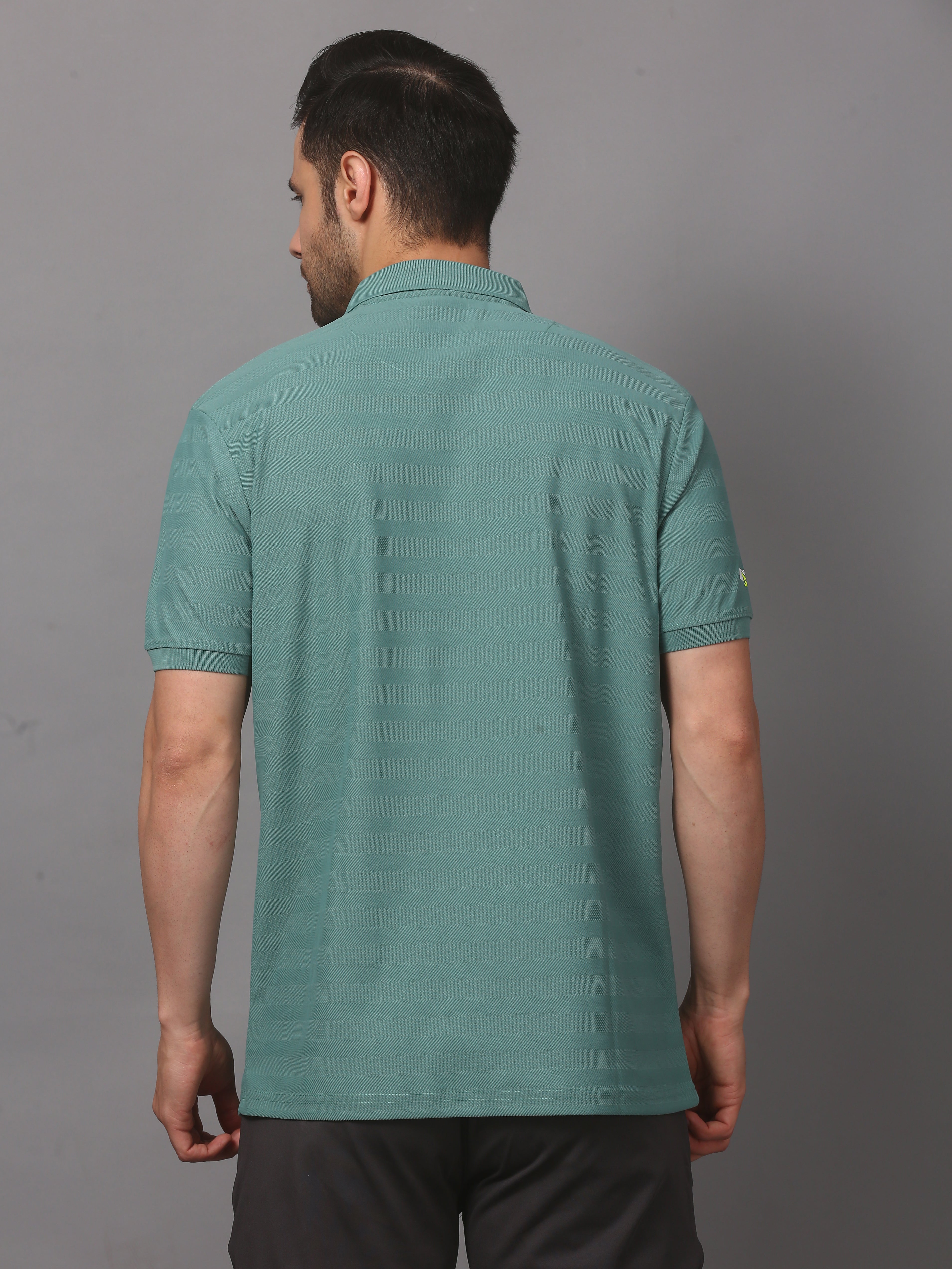 Men's Plain Polo T-Shirt with Pocket Brown Bearly Green