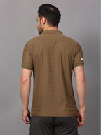 Men's Plain Polo T-Shirt with Pocket – Brown