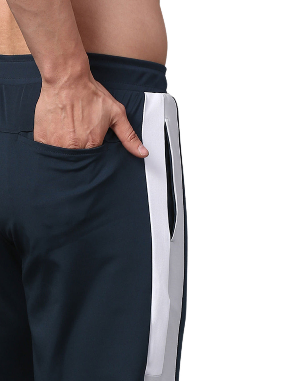 Men's Track Pants Smart Fit Joggers with Side 2 with Back 1 Pockets Active Teal