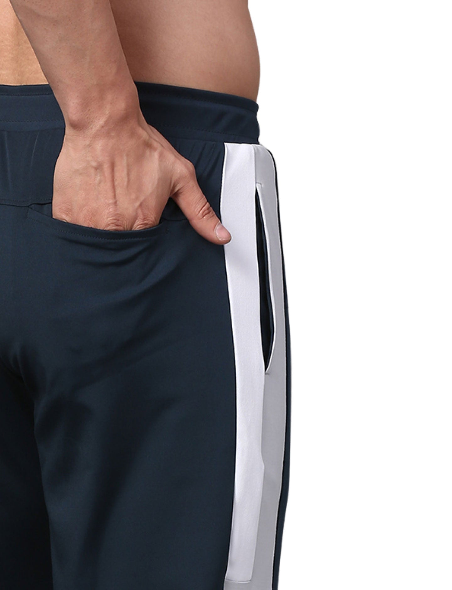 Men's Track Pants Smart Fit Joggers with Side 2 with Back 1 Pockets Active Teal