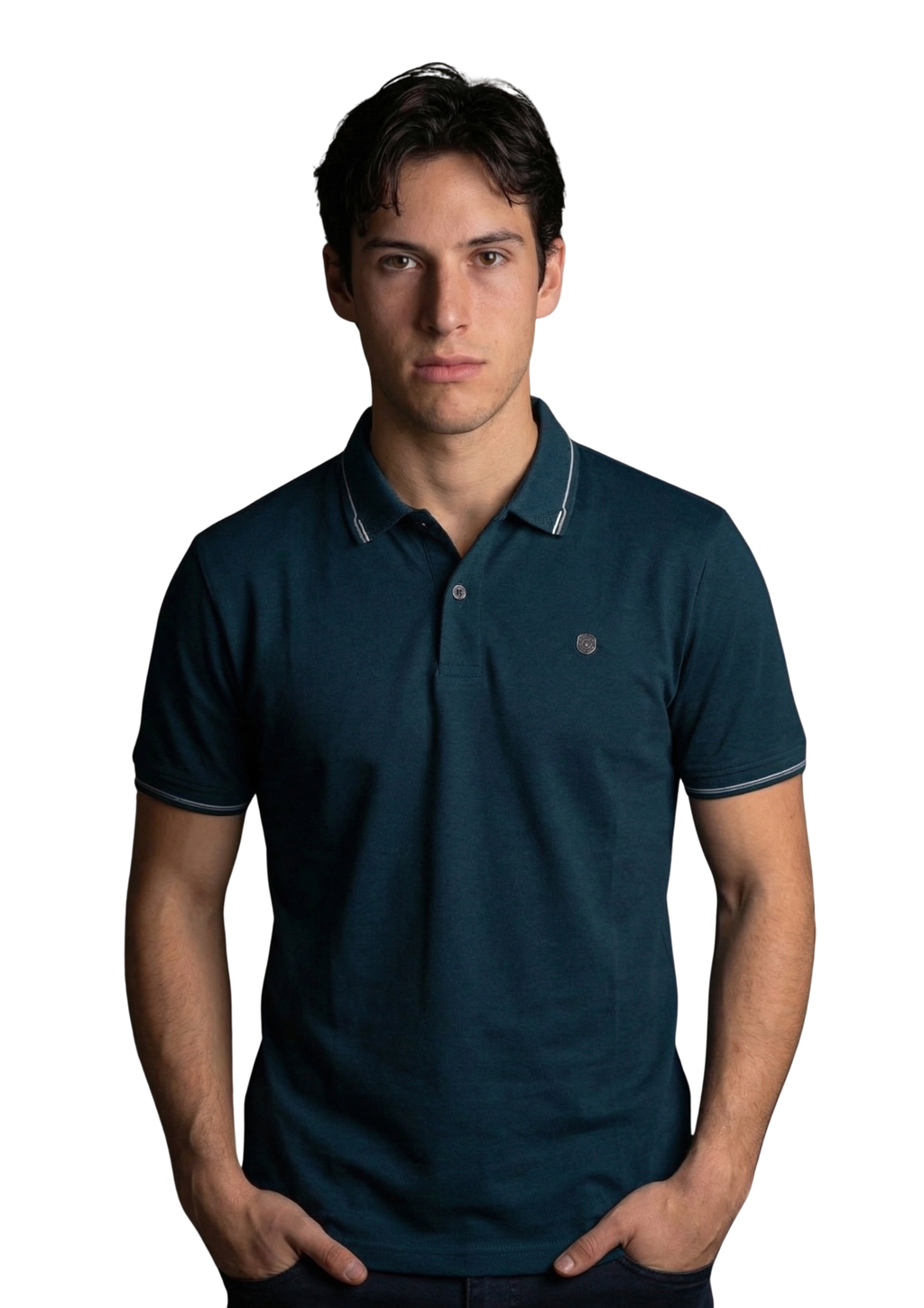 Signature teal polo
