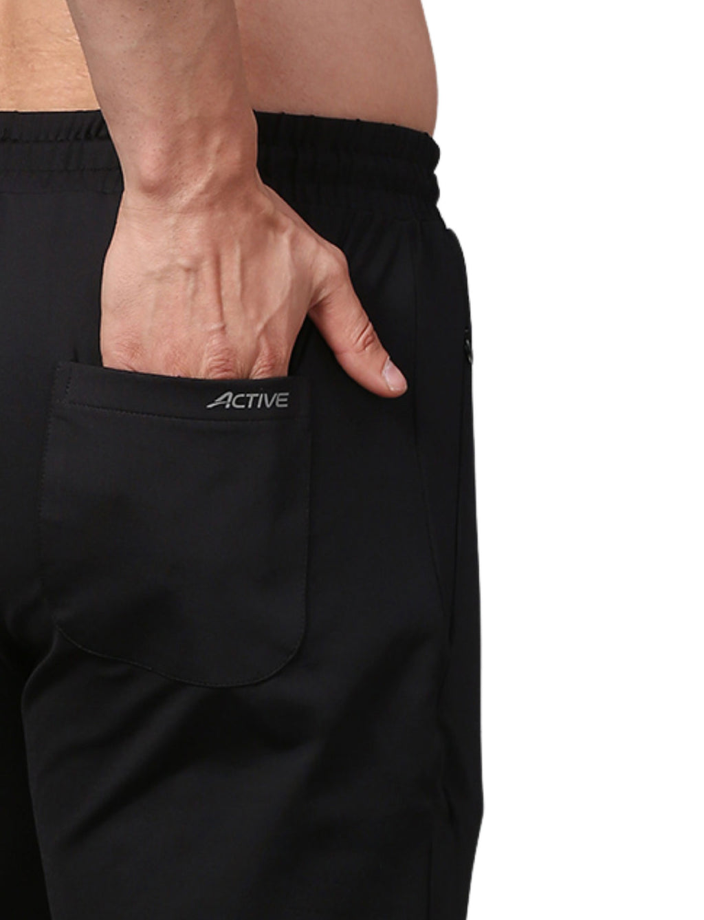 Men's Track Pants Joggers Casual Sports Gym Outdoor Activities Pach Pocket Black